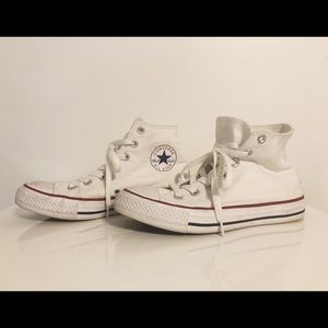 High top white converse